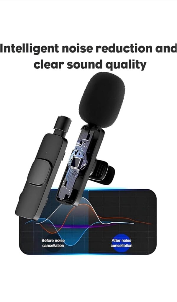 K9 Dual Wireless Collar Microphone for iPhone, iPad, and Mac Lightning Devices. Features plug-and-play functionality with on-recording mobile charging. No app or Bluetooth required. - Image 11