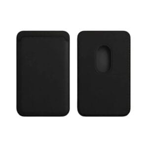MagSafe Compatible FineWoven Wallet for iPhone 12/13/14/15/16, Pro, Max – Slim Magnetic Card Holder for Credit, Debit, and ID – Secure MagSafe Accessory (Black)