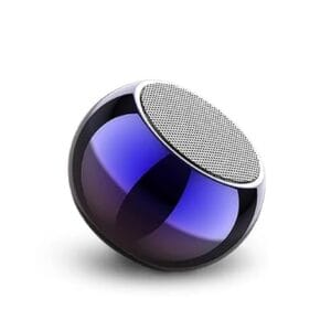 Mini Wireless Bluetooth Speaker with Heavy Metal Electroplating Round Speaker | Wireless Power Button Controlled, 60 Min Running Battery Pack of 1, Multicolor, Mini Boost 4, with Type C