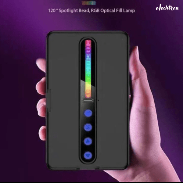 120 RGB Video Light | Pocket LED On-Camera Light | Built-in 1800mAh Rechargeable Battery | 360° Full-Color | 20 Light Effects | CRI 95+ | 2700-6500K | Black | M160 RGB - Image 11