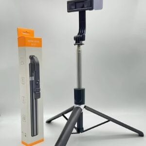 (R1S-L) - Selfie Stick Tripod with Mini LED Fill Light | 3 in 1 Multifunction Aluminium Selfie Stick for Vlogging/Photography/Videography for All Mobile Smartphones