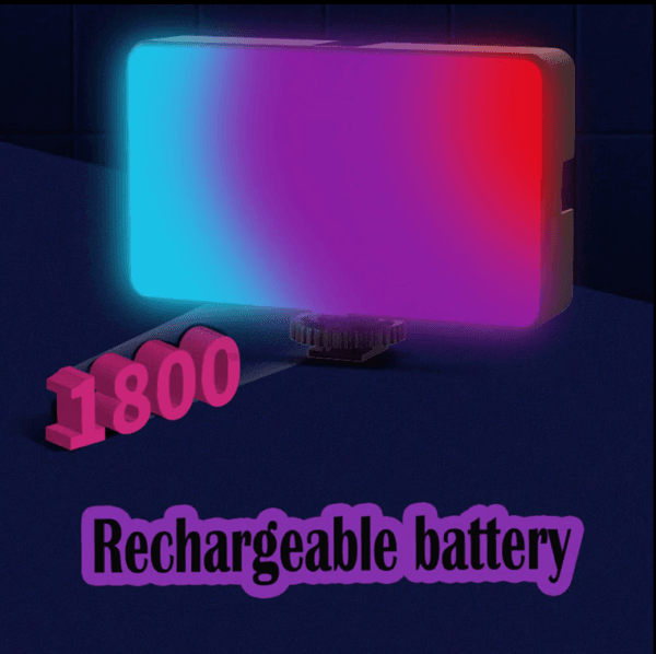 120 RGB Video Light | Pocket LED On-Camera Light | Built-in 1800mAh Rechargeable Battery | 360° Full-Color | 20 Light Effects | CRI 95+ | 2700-6500K | Black | M160 RGB - Image 7