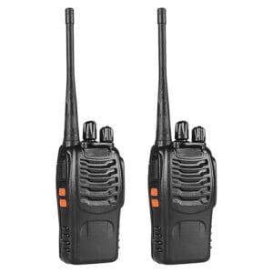 Lightweight Two-Way Walkie-Talkie for Kids & Adults | Rechargeable Battery | Long-Range 2-Way Radio | Fun & Adventure Communication Set (Pack of 2, Black)