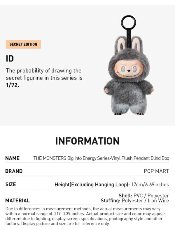 Labubu The Cute Monsters Blind Box Big Into Energy Version 3 Series – Surprise Vinyl Figure (Pack of 1) - Image 12