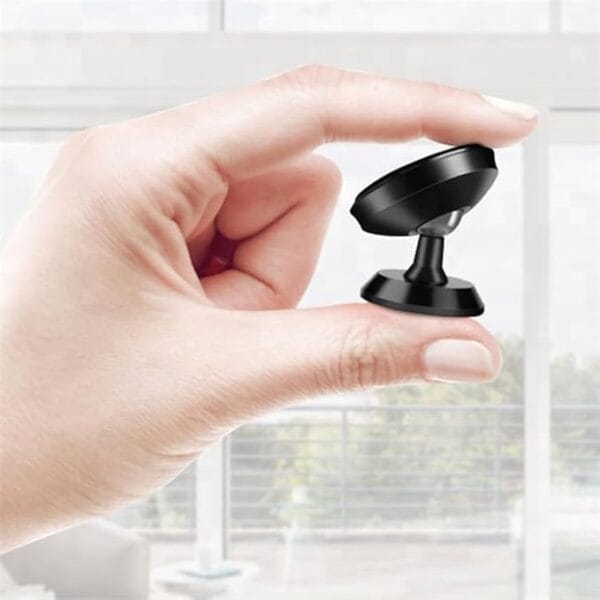 540°Angle Rotation Magnetic Mobile Phone Holder for Car Dashboard Universal Dashboard Car Holder, Black- for Use in Car/Bike/Scooter/Office/Home - Image 4
