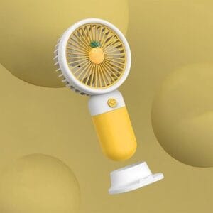 Mini Handheld Fan Battery Operated Small Personal Portable Speed Adjustable USB Rechargeable Fan Cute Design Powerful Eyelash Fan for Stylish Kids Girls Women Men
