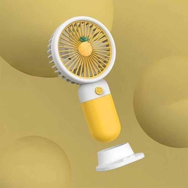 Mini Handheld Fan Battery Operated Small Personal Portable Speed Adjustable USB Rechargeable Fan Cute Design Powerful Eyelash Fan for Stylish Kids Girls Women Men