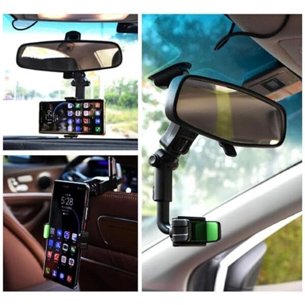 Universal Clip Cell Phone Holder Multi-Joint Flexible Adjustment for Car Rear View Mirror Back Seat Video Stand Kitchen Stand & Bed Mount Stand 360 Degree Rotation Mobile - Image 12