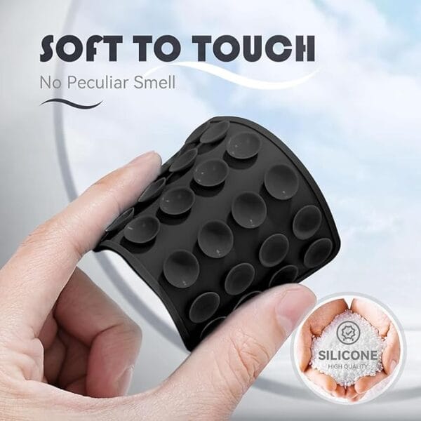 2 Pcs Multi Color Suction Phone Case, Phone Suction Sticker, Silicone Suction Phone Case for Hands-Free Mobile Accessory Holder Grip, Video Phone Accessory Compatible Mirror, Shower - Image 8