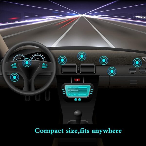 540°Angle Rotation Magnetic Mobile Phone Holder for Car Dashboard Universal Dashboard Car Holder, Black- for Use in Car/Bike/Scooter/Office/Home - Image 7