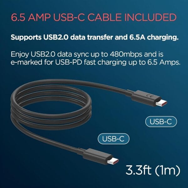 Moto 68W Turbo Fast Charger with 1M Type-C Cable | Adapter + Cable Set Compatible with Motorola G85, G64, G45, G35, Edge 50 Series (Neo/Ultra/Fusion/Pro), Moto e13, e40 - Image 5