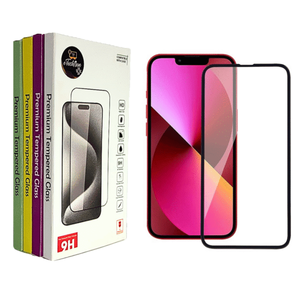 Privacy Tempered Glass Screen Protector for iPhone 13 Series – Edge-to-Edge Coverage, Easy Install Kit, 10-Year Warranty