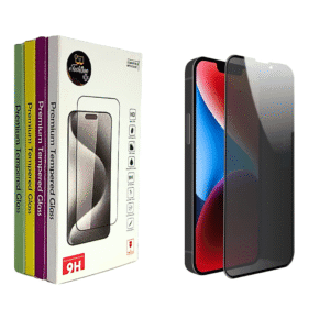 Privacy Tempered Glass Screen Protector Compatible for iPhone 14 Series Edge to Edge Protection and Easy Installation Kit comes with 10 Years warranty