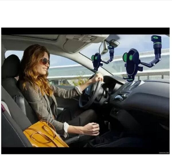 Universal Clip Cell Phone Holder Multi-Joint Flexible Adjustment for Car Rear View Mirror Back Seat Video Stand Kitchen Stand & Bed Mount Stand 360 Degree Rotation Mobile - Image 5