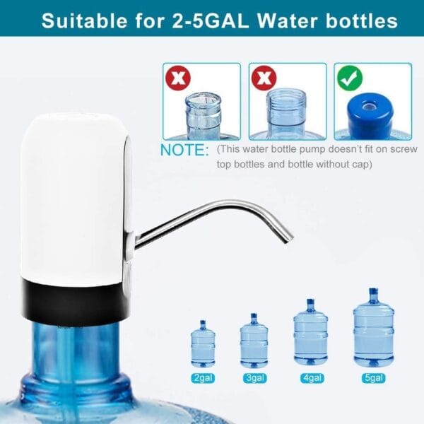 Automatic Wireless Water Can Dispenser Pump for 20 Litre Bottle Can, with Low Noise & High Efficiency - Image 6