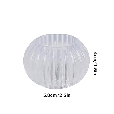 Smokeless & Flameless LED Tealight Candles (Pack of 2) | Crystal Round Acrylic Diya Lights for Diwali, Home Décor, Gifting & Festive Decoration - Image 4