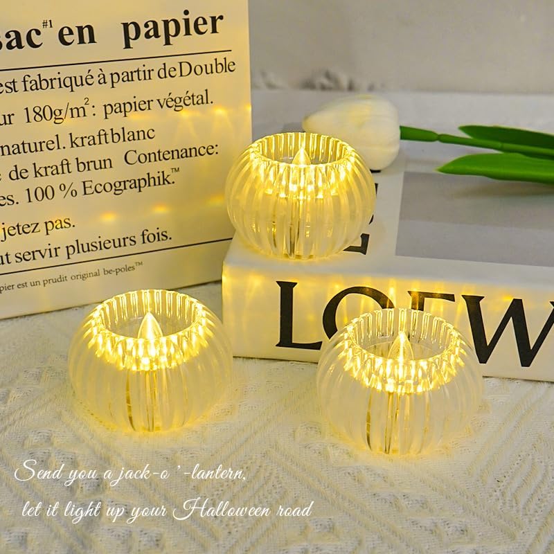 Smokeless & Flameless LED Tealight Candles (Pack of 2) | Crystal Round Acrylic Diya Lights for Diwali, Home Décor, Gifting & Festive Decoration - Image 8