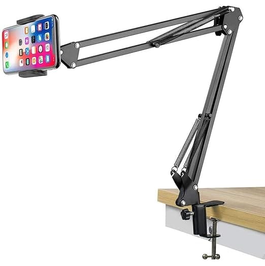 Metal Lazy Arm Mobile Holder for Desk & Bed - Image 2