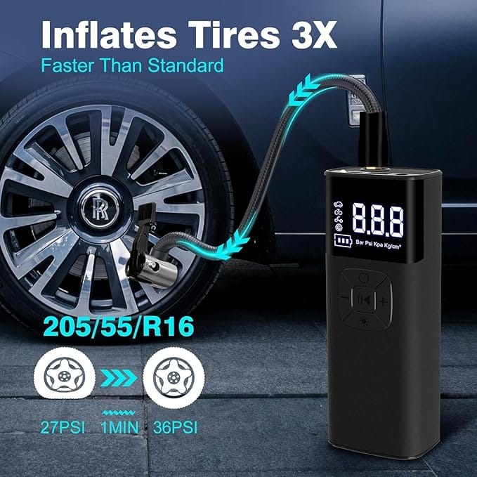 Portable Wireless Tire Inflator with Digital Display - Image 8