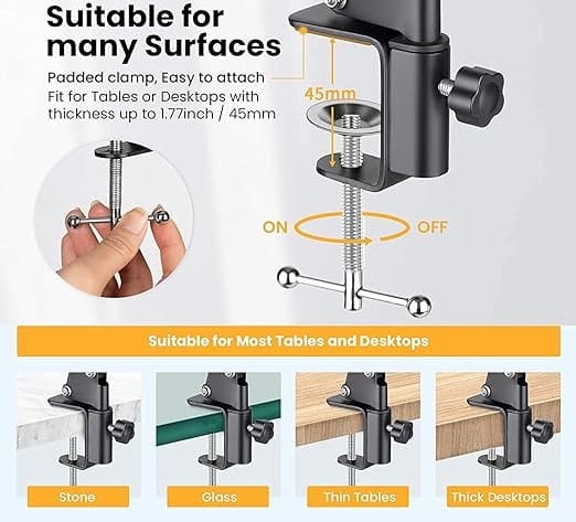 Metal Lazy Arm Mobile Holder for Desk & Bed - Image 8