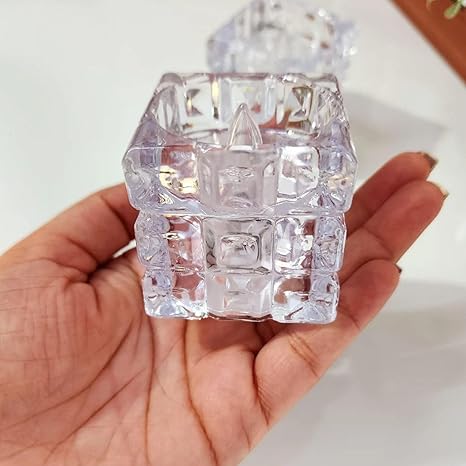 Crystal Golden LED Decorative Candles (Set of 2) - Image 5