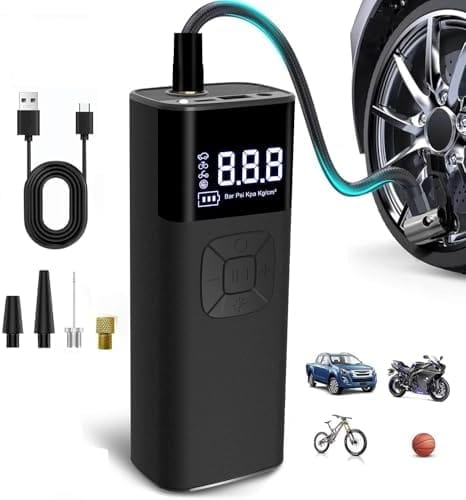 Portable Wireless Tire Inflator with Digital Display