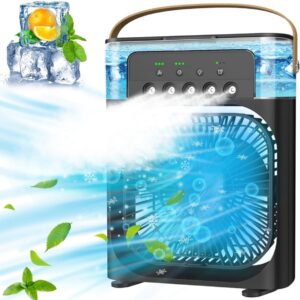 Portable USB Mini Air Cooler Fan with Timer & 3 Speeds